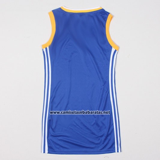 Camiseta Mujer Golden State Warriors Adidas Personalizada Azul